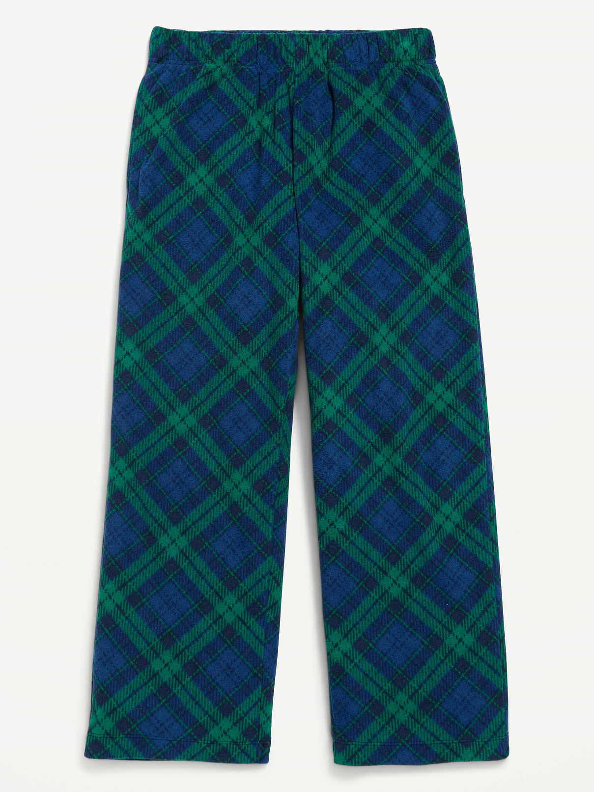 Image number 1 showing, Gender-Neutral Microfleece Plaid Pajama Pants for Kids