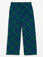 Image number 1 showing, Gender-Neutral Microfleece Plaid Pajama Pants for Kids