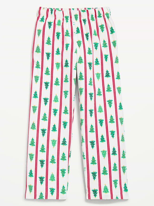 Gender-Neutral Microfleece Plaid Pajama Pants for Kids