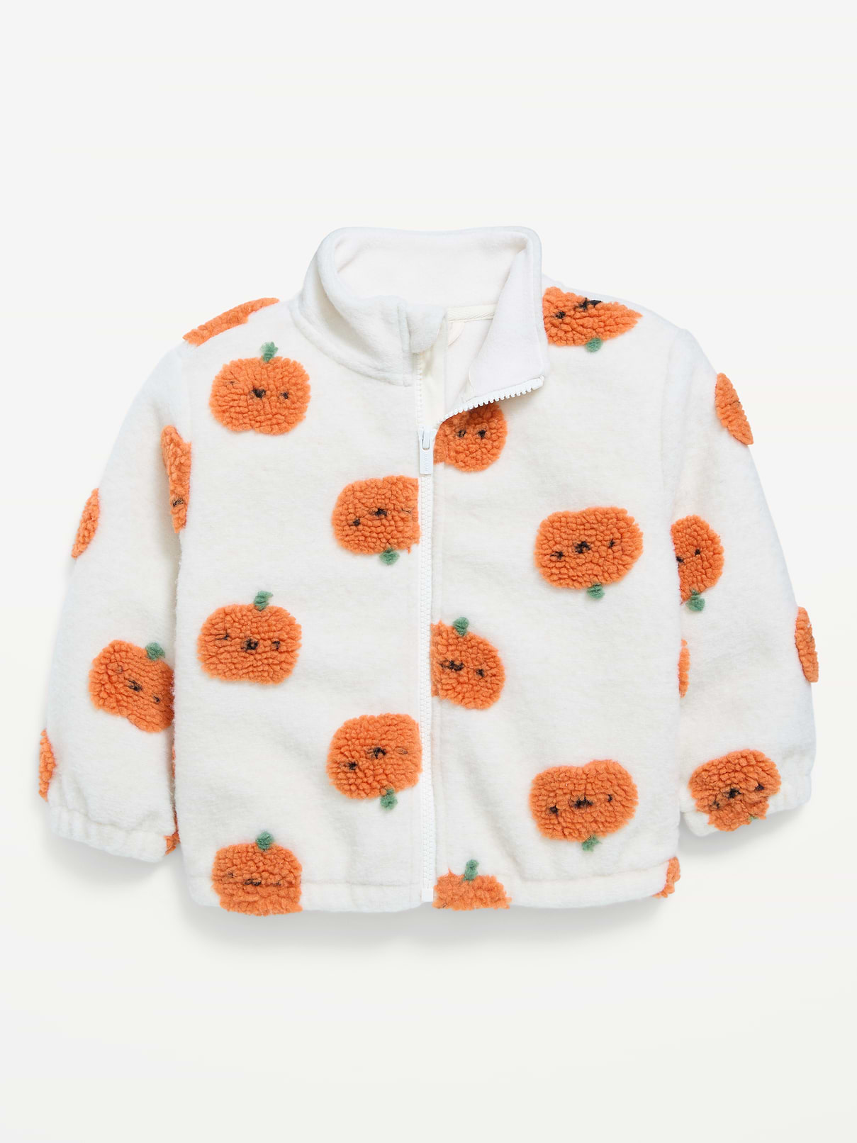 L'image numéro 1 présente Veste en Sherpa à glissière pleine longueur à motif pour toute-petite