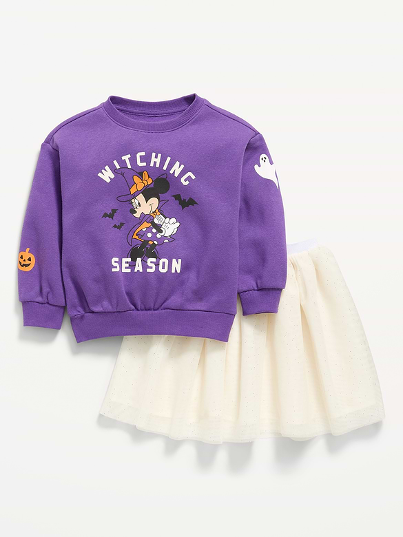 Disney© Minnie Mouse Sweatshirt and Tutu Skirt Set for Toddler Girls