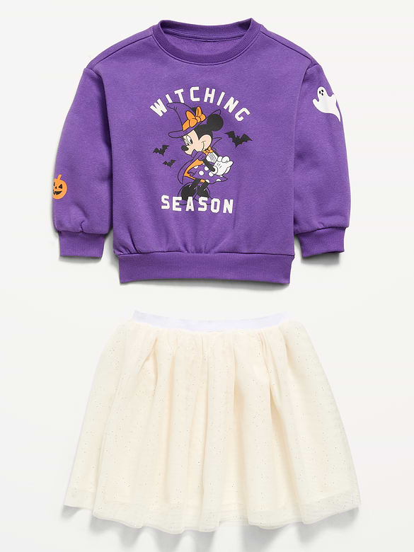 Disney© Minnie Mouse Sweatshirt and Tutu Skirt Set for Toddler Girls