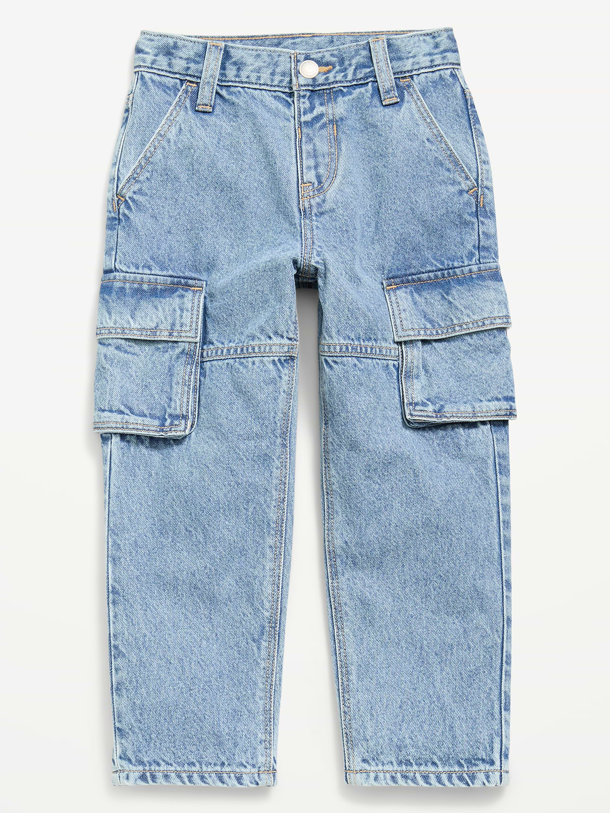 Image number 4 showing, Super Baggy Barrel-Leg Cargo Jeans for Toddler Boys