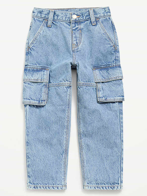 Super Baggy Barrel-Leg Cargo Jeans for Toddler Boys