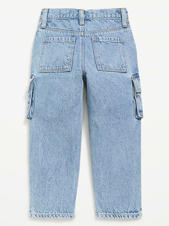 Super Baggy Barrel-Leg Cargo Jeans for Toddler Boys