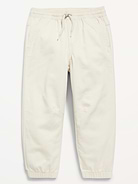 L'image numéro 1 présente Pantalon baril en sergé à taille extensible pour tout-petit