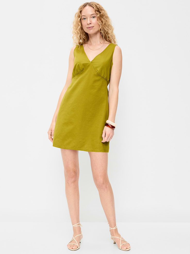 Image number 1 showing, Sleeveless A-Line Mini Dress