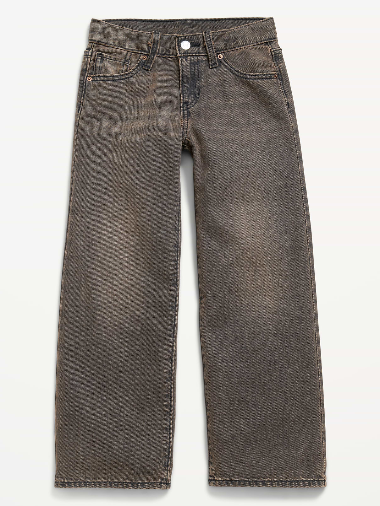 Image number 1 showing, Low-Rise Baggy Wide-Leg Jeans for Girls