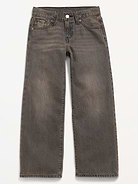 Image number 1 showing, Low-Rise Baggy Wide-Leg Jeans for Girls