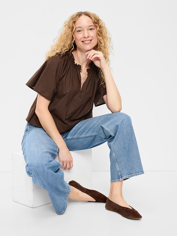 Loose Short-Sleeve Top