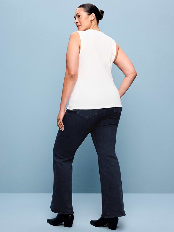 High-Waisted Flare Jeans