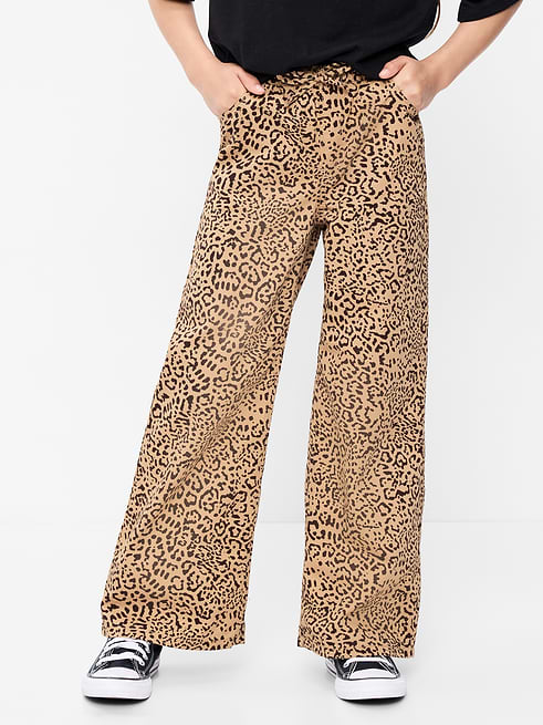 Pull Pull-On Super Baggy Wide-Leg Twill Pants for Girls on clearance at Old Navy — 40% off