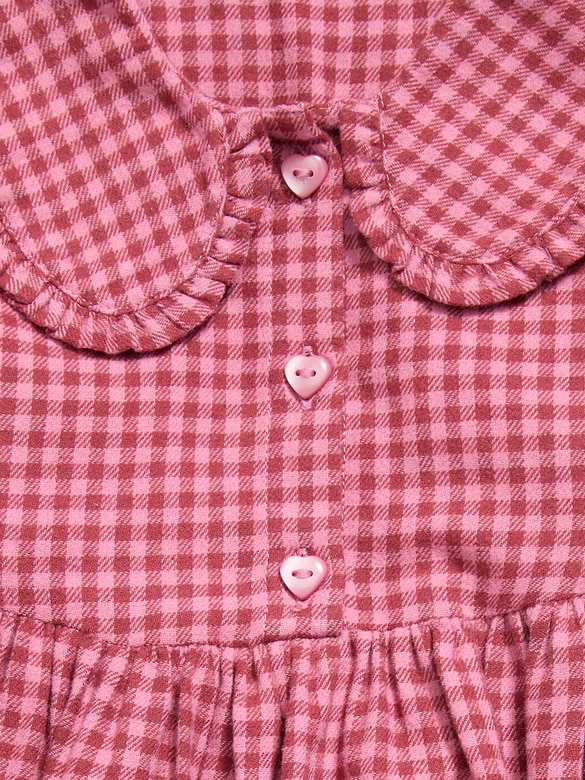 Long-Sleeve Flannel Dress for Toddler Girls