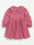 Image number 1 showing, Long-Sleeve Flannel Dress for Toddler Girls