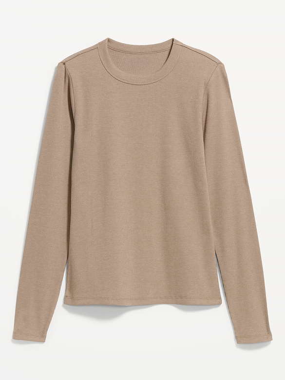 Snug Long-Sleeve Crew-Neck T-Shirt