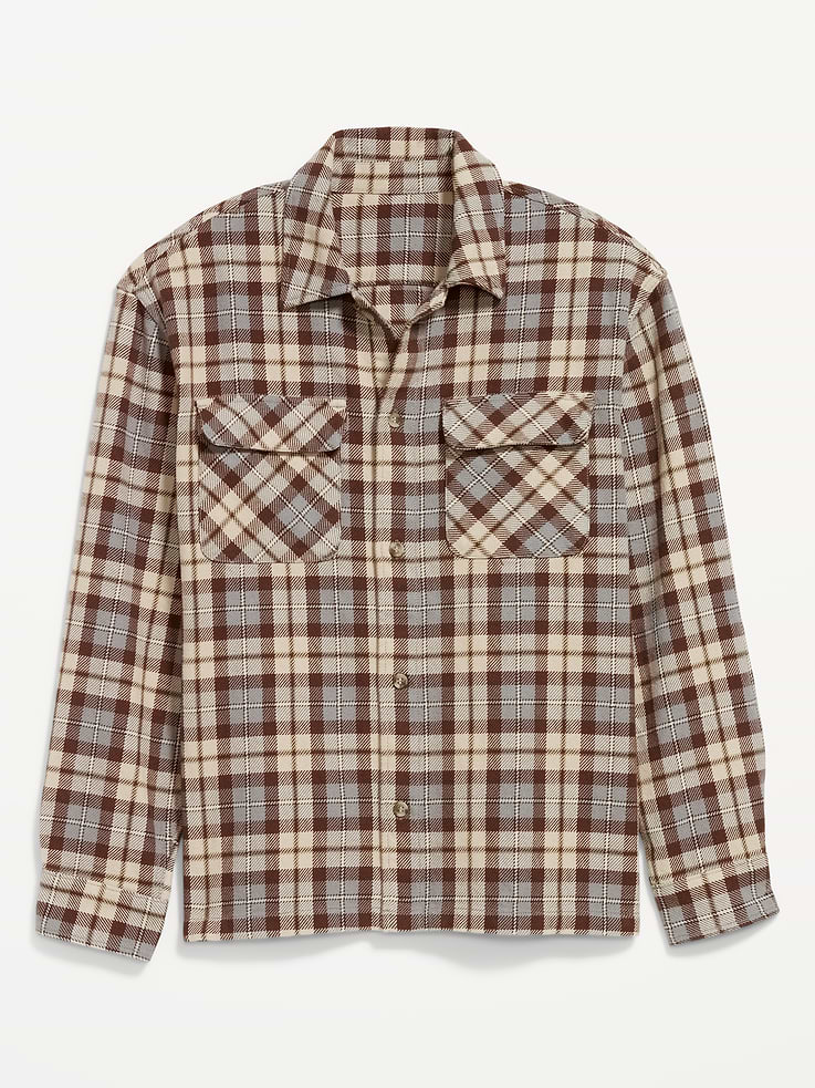 Image number 4 showing, Long-Sleeve Heavyweight Plaid Flannel Pocket Shirt