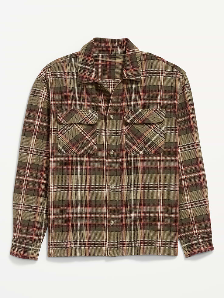 Image number 4 showing, Long-Sleeve Heavyweight Plaid Flannel Pocket Shirt