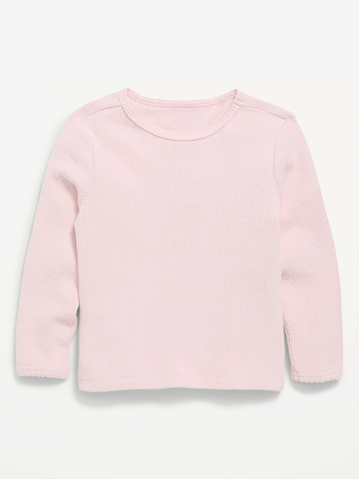 Image number 1 showing, Long-Sleeve Waffle Knit T-Shirt for Toddler Girls