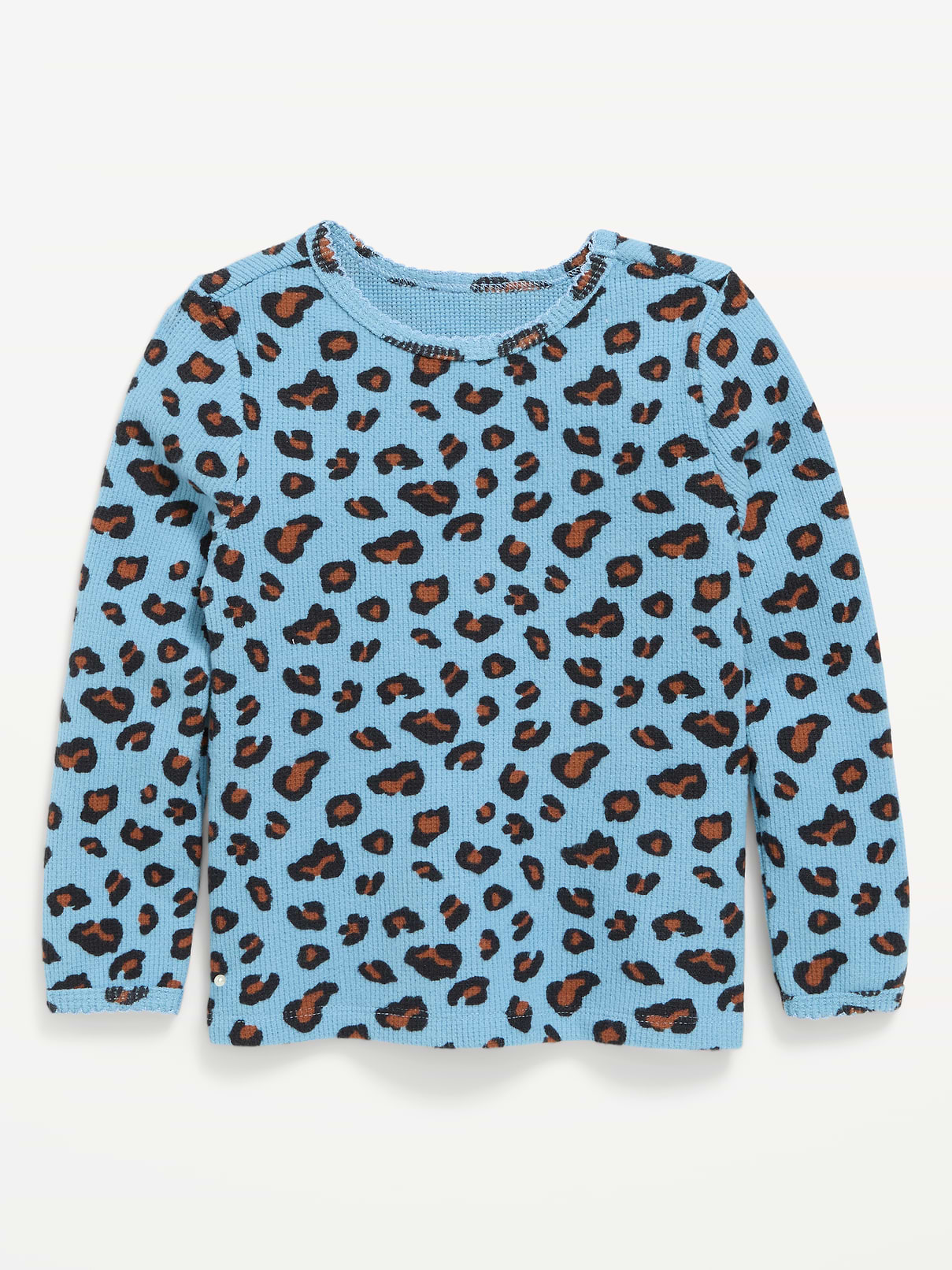 Image number 1 showing, Long-Sleeve Waffle Knit T-Shirt for Toddler Girls