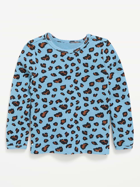 Long Long-Sleeve Waffle Knit T-Shirt for Toddler Girls on clearance at Old Navy — 50% off