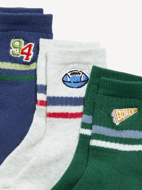 Crew Socks 3-Pack for Toddler & Baby