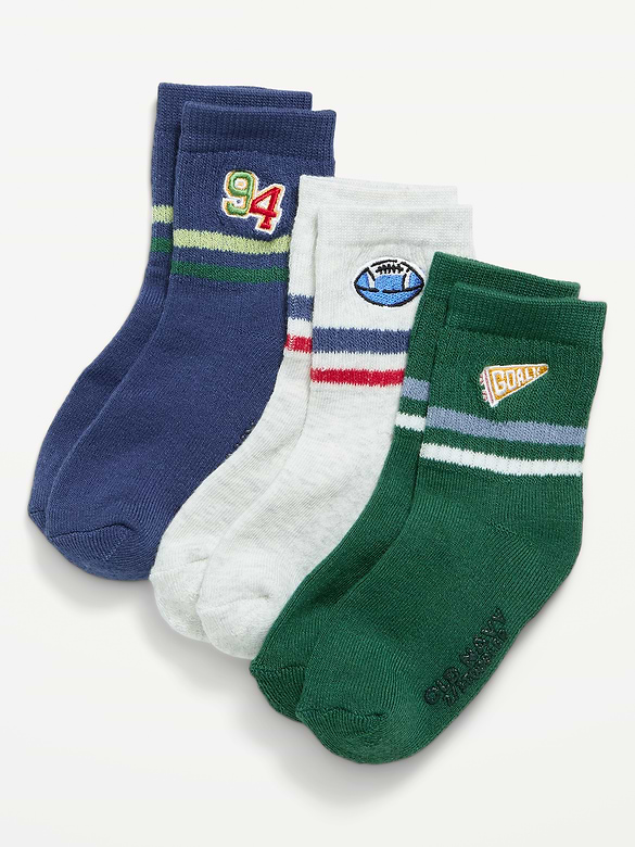 Crew Socks 3-Pack for Toddler & Baby