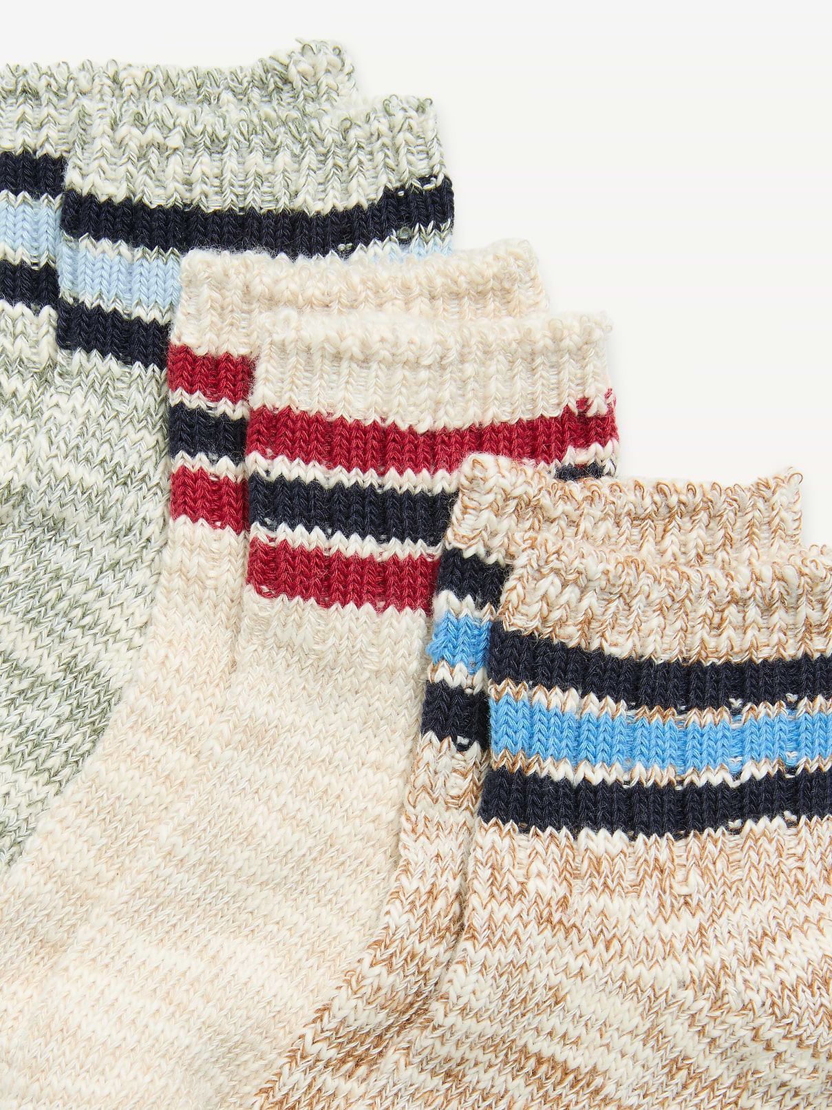 Image number 2 showing, Marled Crew Socks 3-Pack for Toddler & Baby