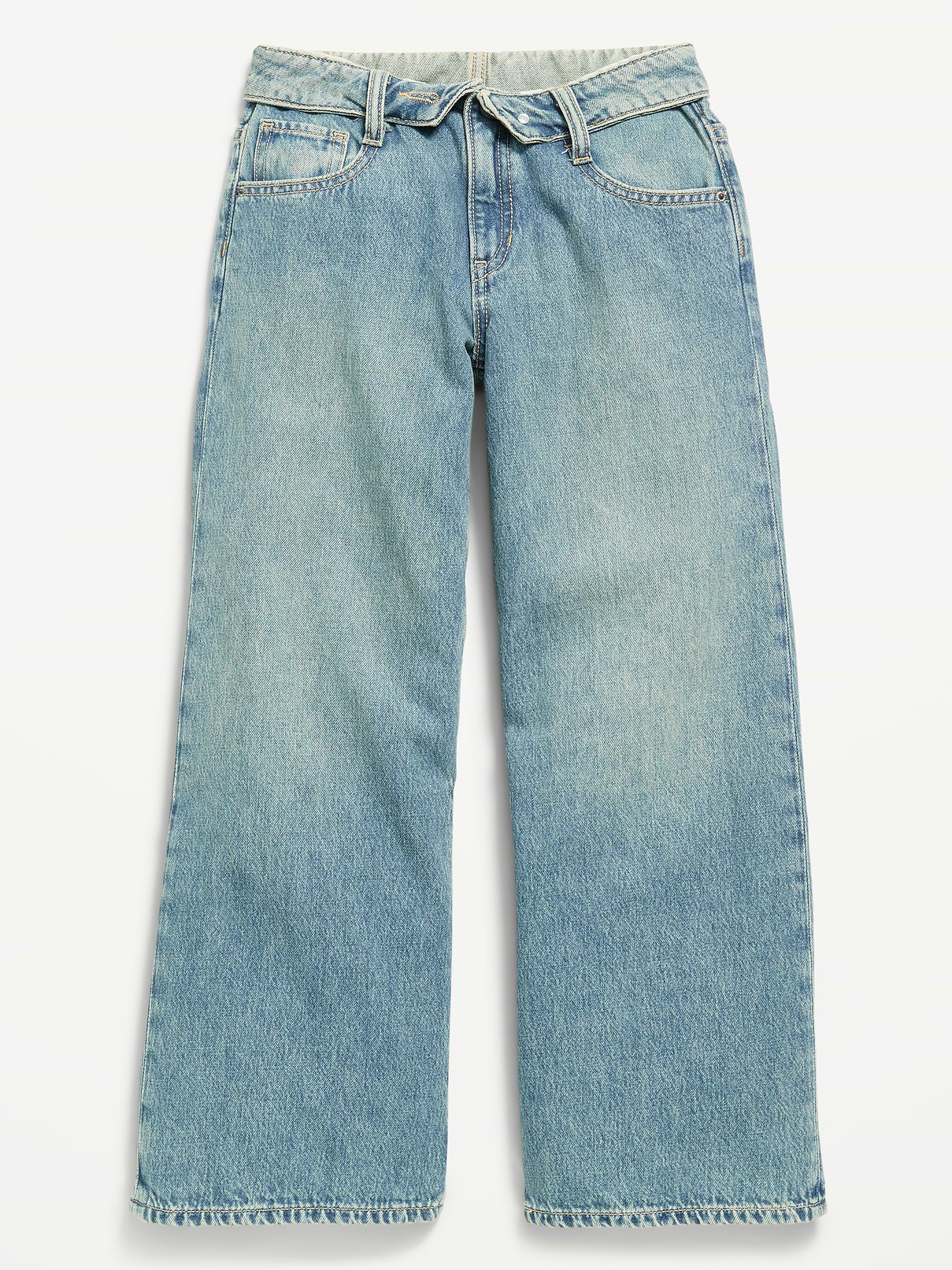 Image number 4 showing, Super Baggy Wide-Leg Jeans for Girls