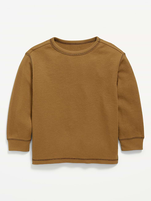 Long Long-Sleeve Waffle Knit T-Shirt for Toddler Boys on clearance at Old Navy — 40% off