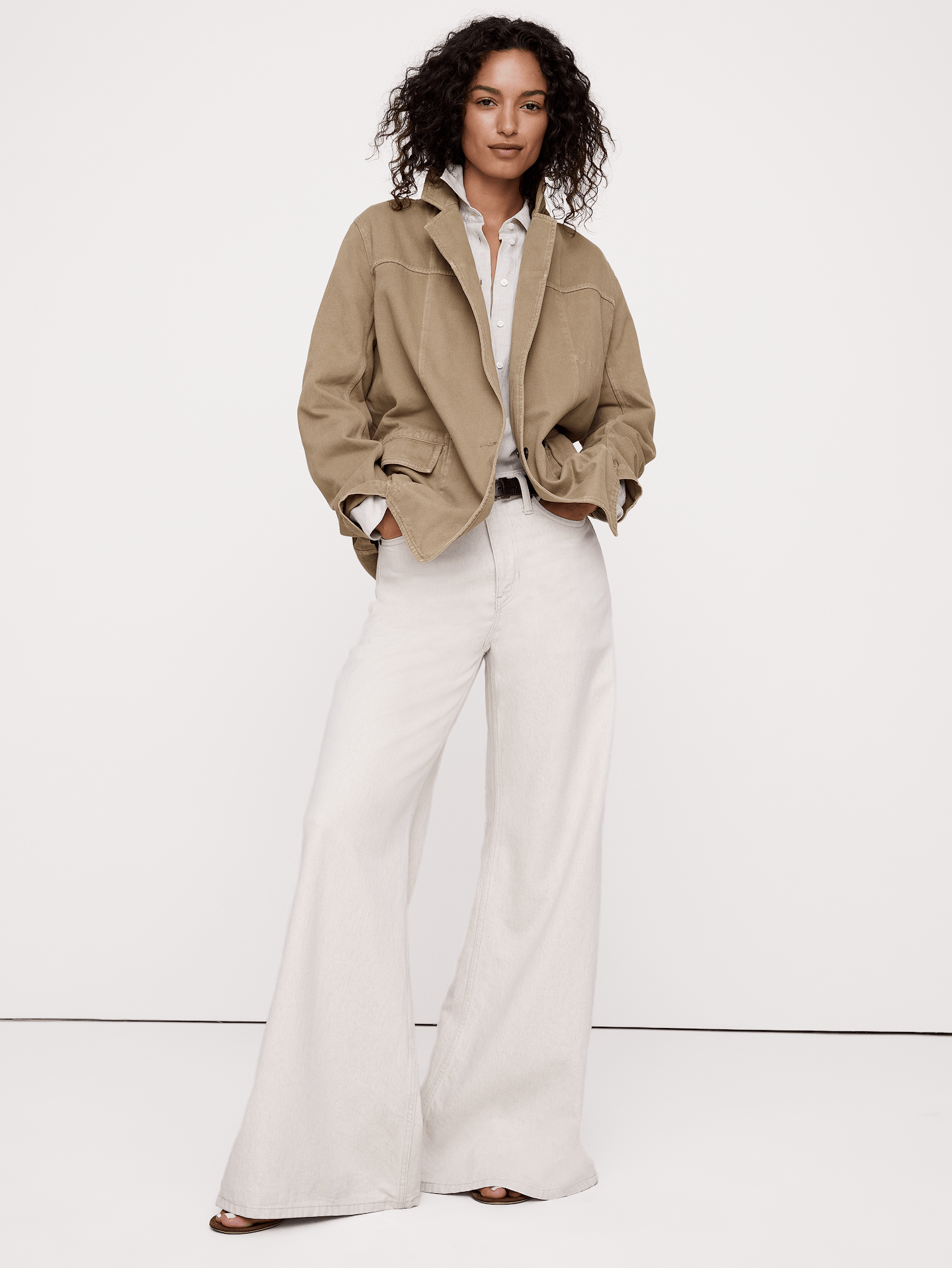 Image number 4 showing, Cotton-Linen Utility Blazer