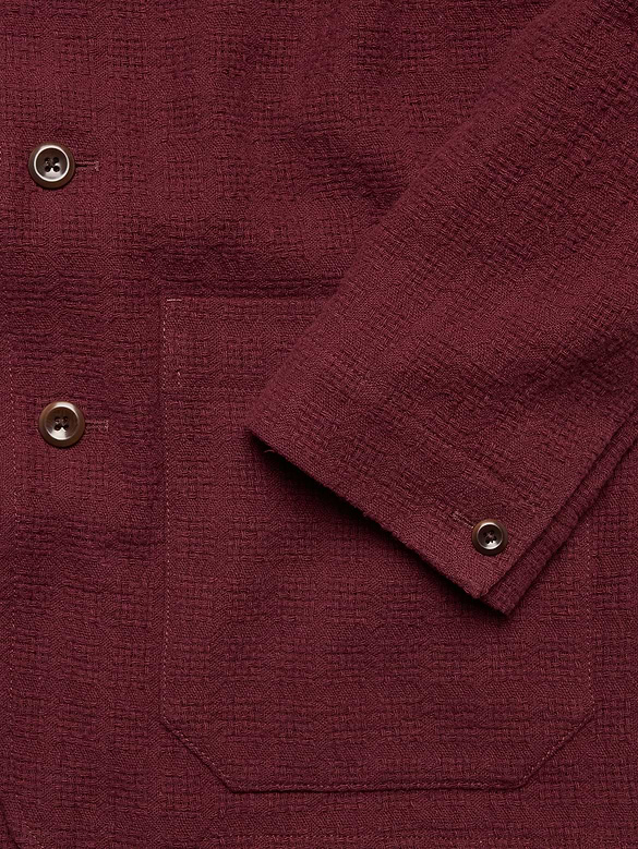 Basketweave Shirt Jacket