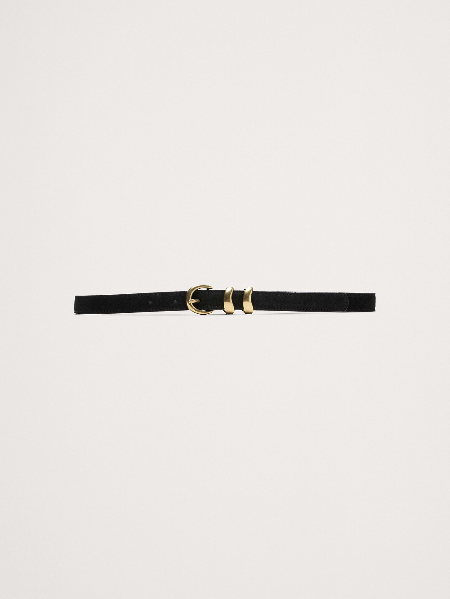 Image number 1 showing, Sculptural Detail Suede Belt