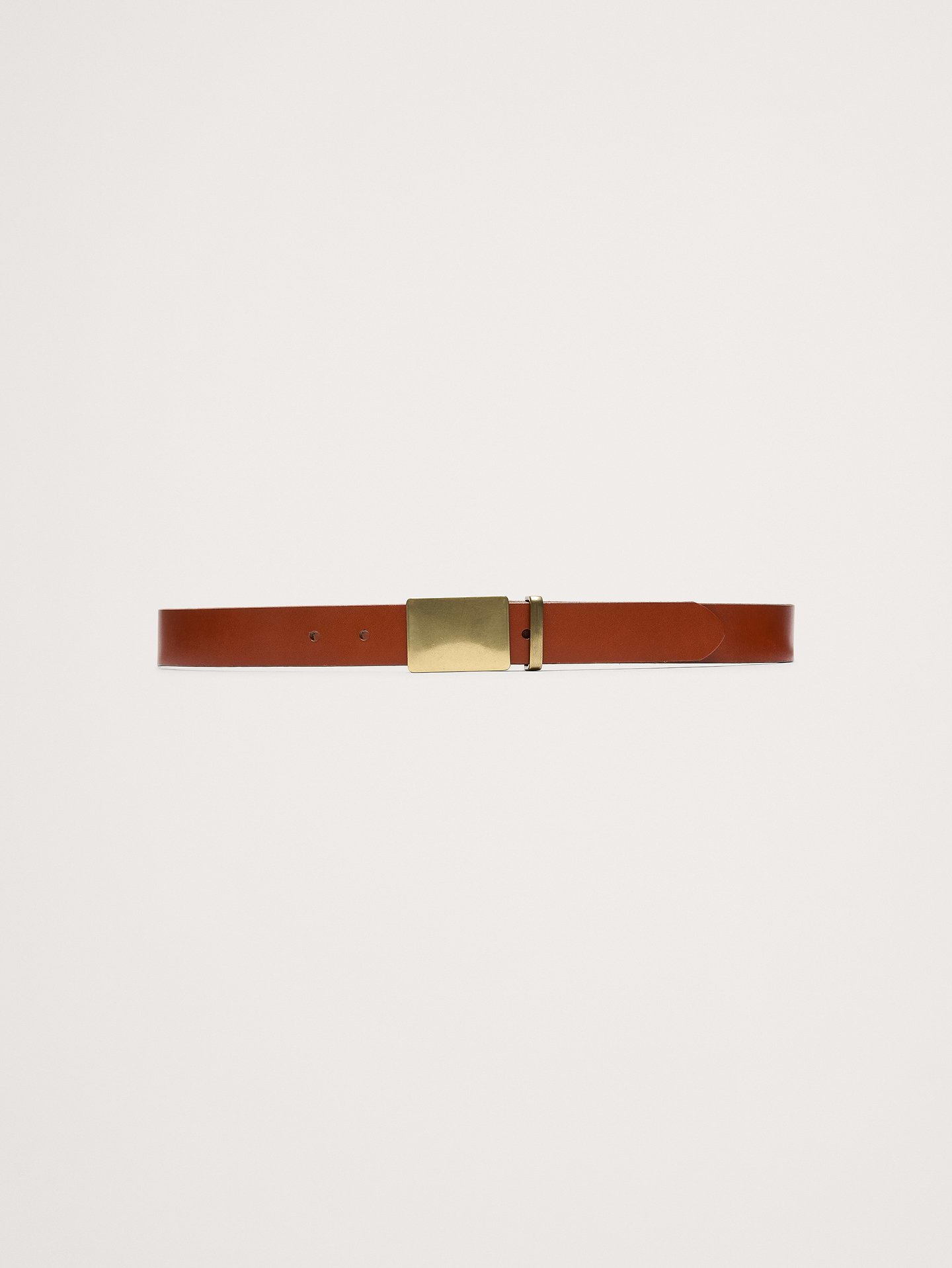 L'image numéro 1 présente Ceinture en cuir à boucle pleine
