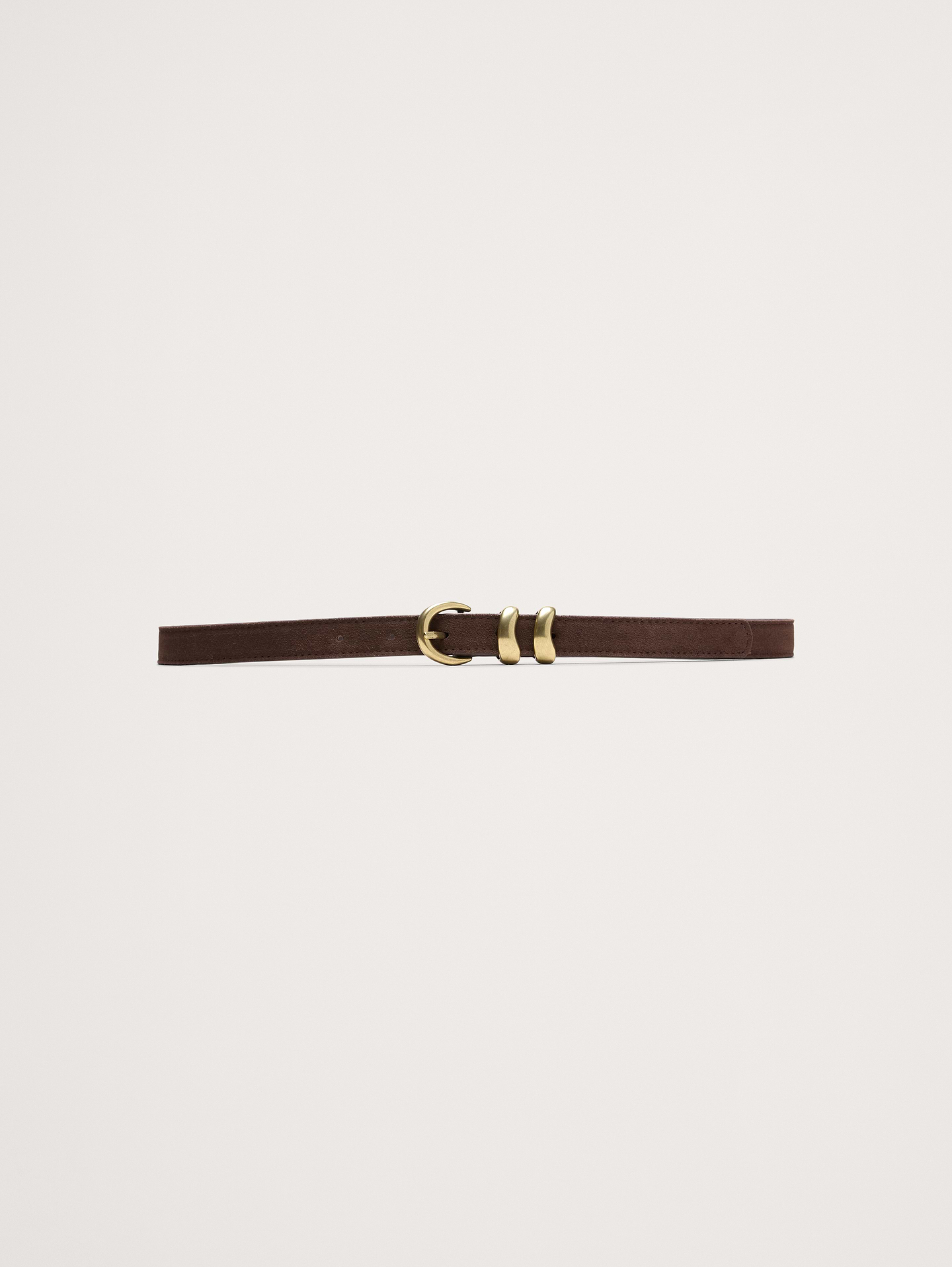 Image number 1 showing, Sculptural Detail Suede Belt