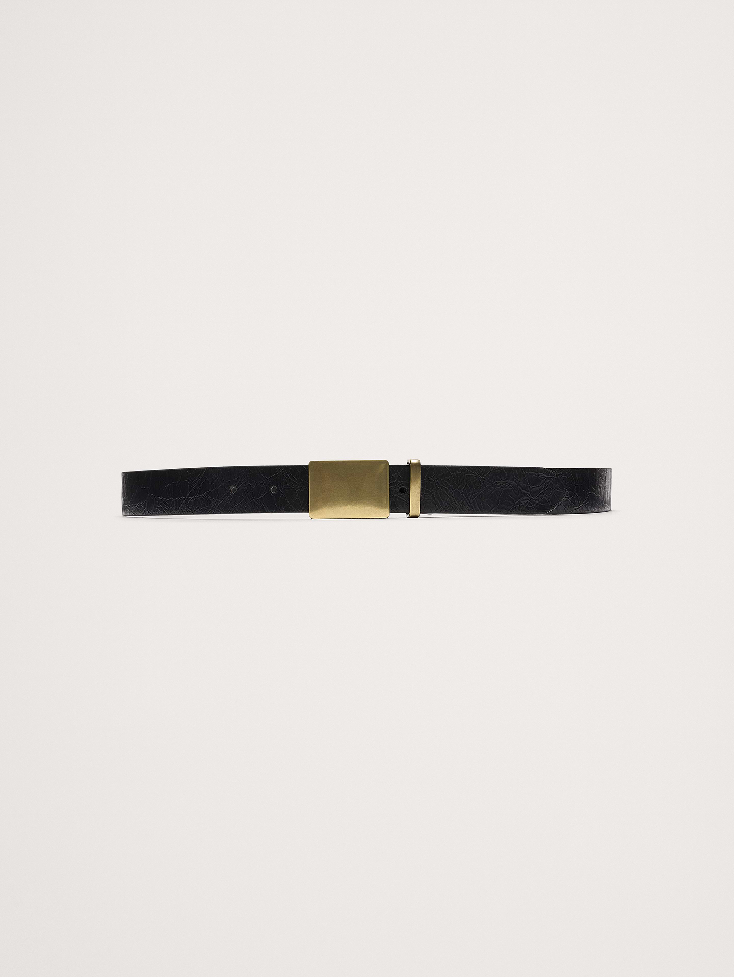 L'image numéro 1 présente Ceinture en cuir à boucle pleine