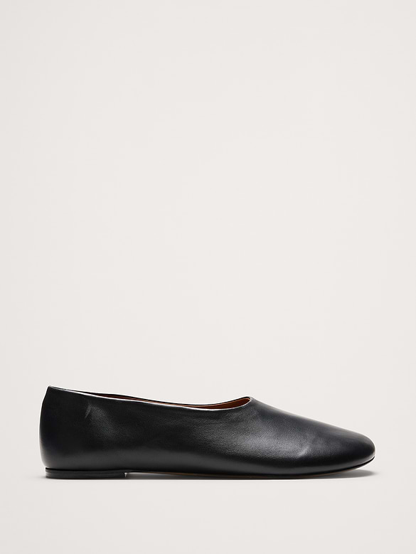 Ballerines en cuir italien