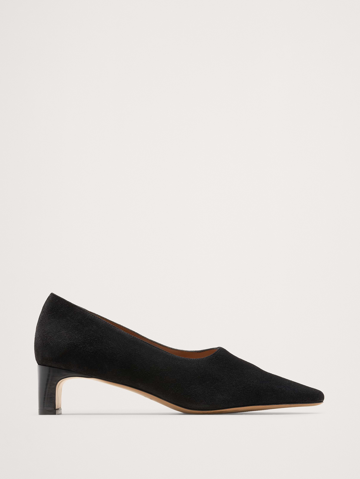 Italian Suede Court Heel