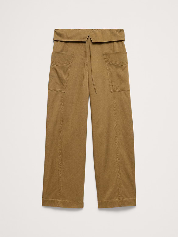 High-Rise Straight-Leg Fisherman Pant