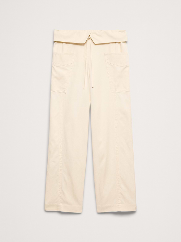 High-Rise Straight-Leg Fisherman Pant