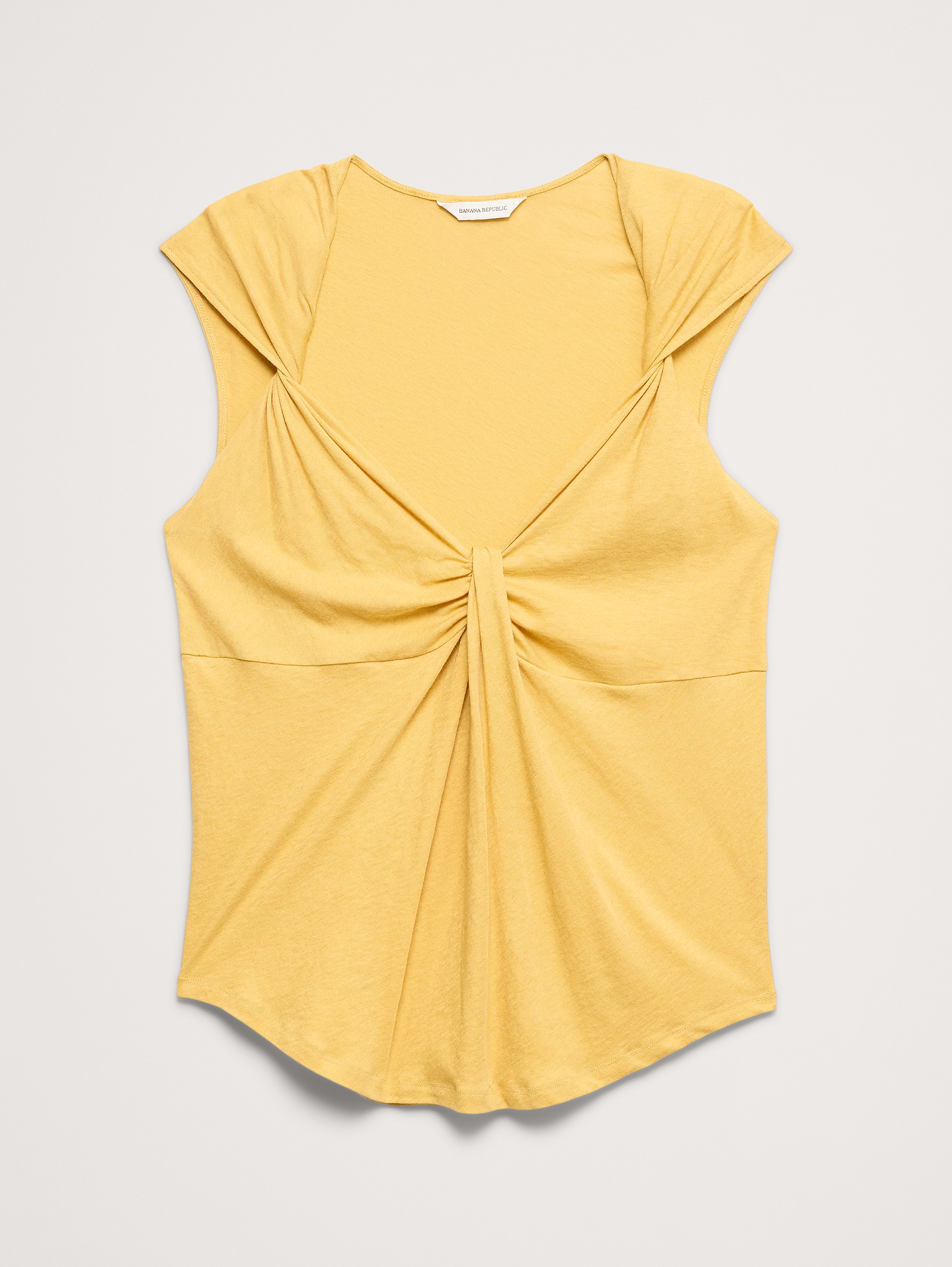 Image number 4 showing, Cotton-Silk Twisted Tank