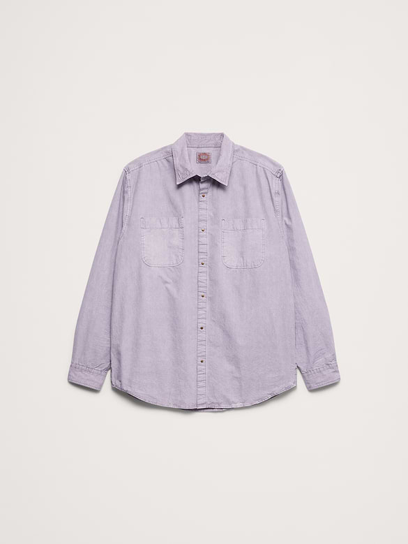 Chemise décontractée en popeline de coton Retour aux archives