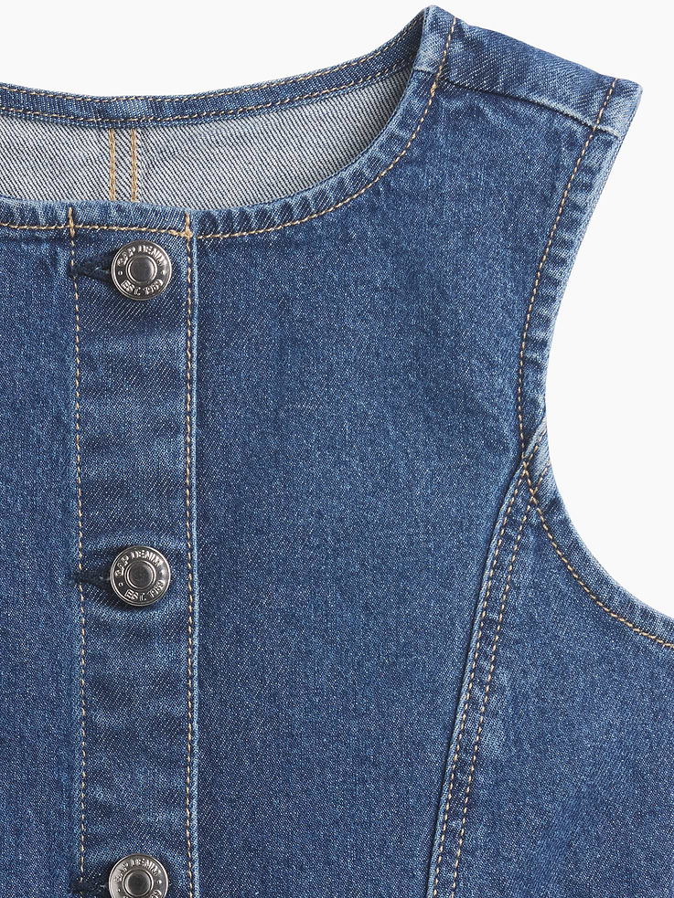 Image number 4 showing, Kids Denim Dress