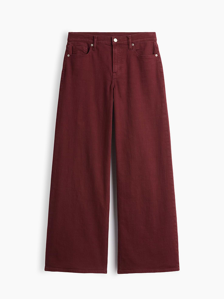 Image number 7 showing, Mid Rise Wide-Leg Jeans