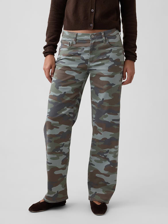 Low Rise Print '90s Loose Jeans