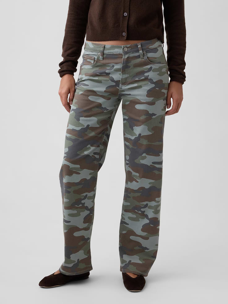 Image number 2 showing, Low Rise Print '90s Loose Jeans