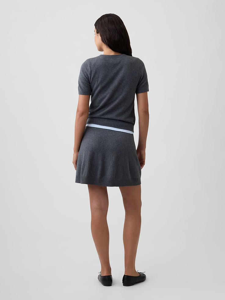 Image number 2 showing, CashSoft Pull-On Flare Mini Skirt
