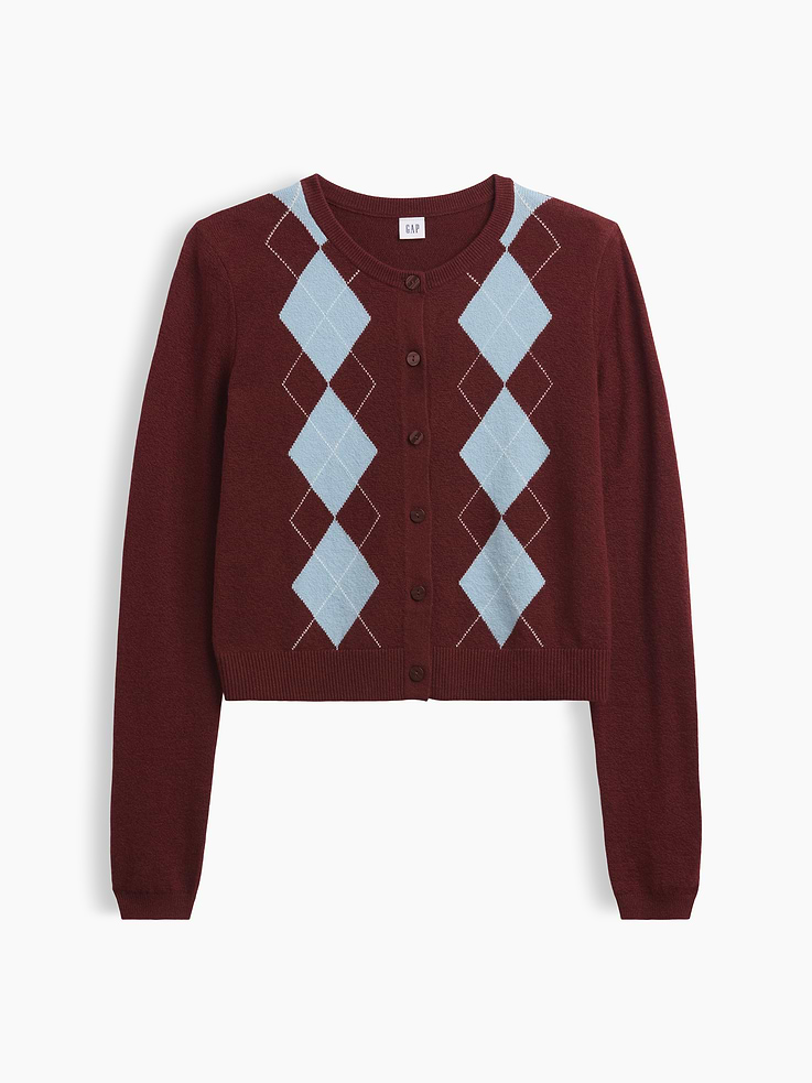 Image number 5 showing, CashSoft Cropped Crewneck Cardigan