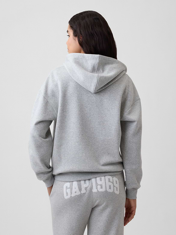 Oversized Fleece Zip Hoodie