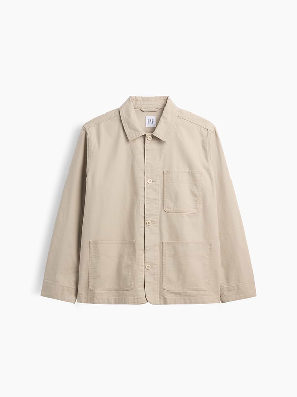 Relaxed Twill Chore Jacket