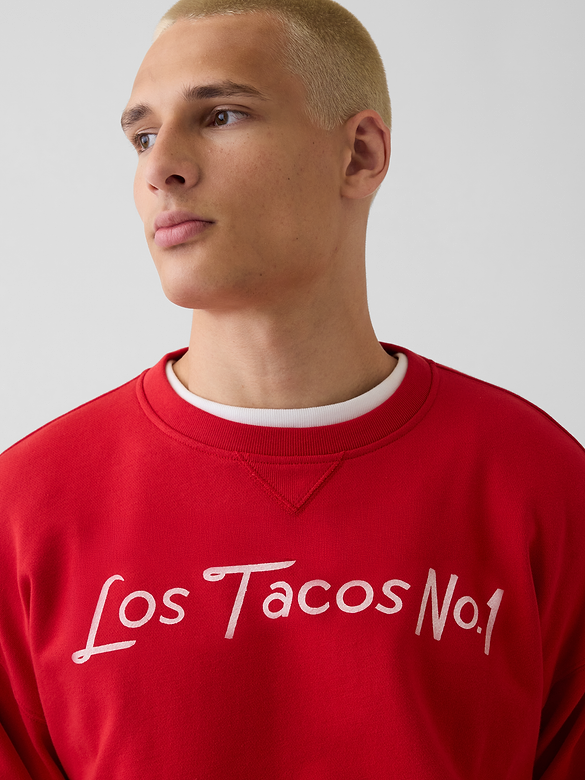 Adult Los Tacos No. 1 Heavyweight French Terry Oversized Sweatshirt